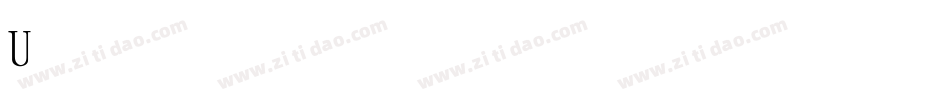 University-Thin Cn字体转换